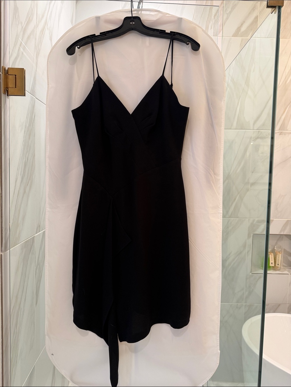 BCBGMaxAzria Black Spaghetti-Strap Mini Dress